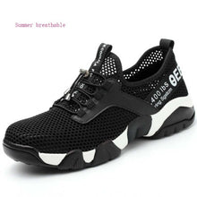 Load image into Gallery viewer, JUNSRM Men Steel Nose Safety Work Shoes