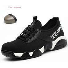 Load image into Gallery viewer, JUNSRM Men Steel Nose Safety Work Shoes